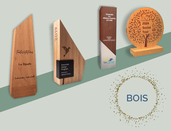 trophée en bois